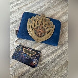 Loungefly Guardians Of The Galaxy Ravager Badge Zip Wallet Marvel